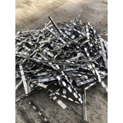 Фибра стальная листовая 0.3х32 мм для бетона